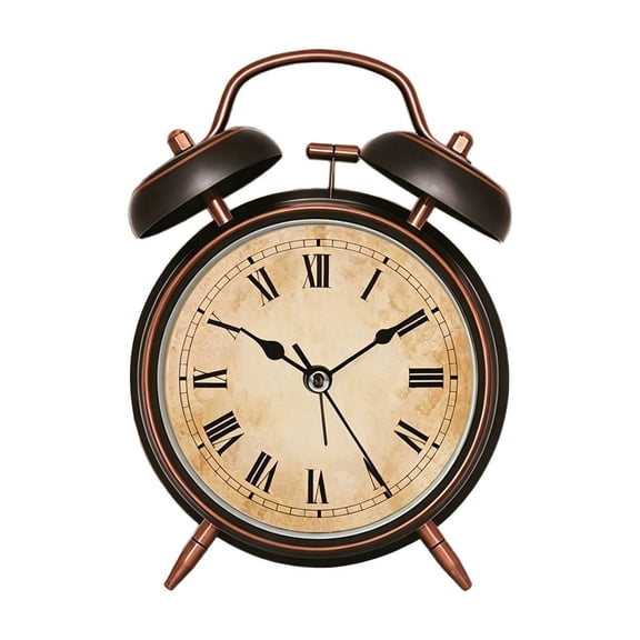 Loud Alarm for Deep Sleepers Retro Twin Bell Alarm Clock for Bedroom and Home Decoration