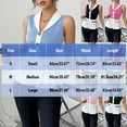 thumbnail image 3 of Njagoc3 Womens Summer Color - Block Peplum Sleeveless Top, V - Neck, Slim Fit, Soft Fabric, Casual Daily & Office, Chic Tank Blouse, 3 of 6