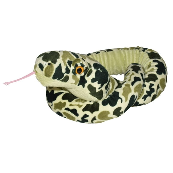 Wild Republic Plush Snake  Camo Green Stuffed Animal, 54 Inches