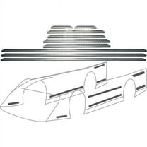 Allstar Performance ALL23105 Body Brace - Doors/Fenders/Quarter Panels - Predrilled - Natural Aluminum - Kit