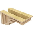 thumbnail image 5 of 5"W x 10"D x 5"H Wide Highland Rough Cedar Woodgrain TimberThane Corbel, Primed Tan, 5 of 6