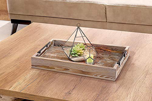 Large Ottoman Tray With Handles 20, Large Decorative Coffee Table Trays
