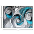 thumbnail image 7 of Flash Furniture Tellus Contemporary Turquoise Geometric Area Rug, 8' x 10', 7 of 7