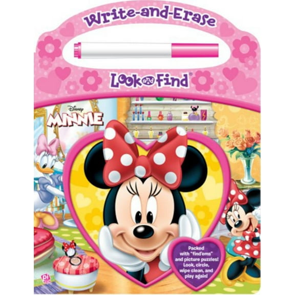 Disney Minnie: Write-And-Erase Look and Find (Board Book)