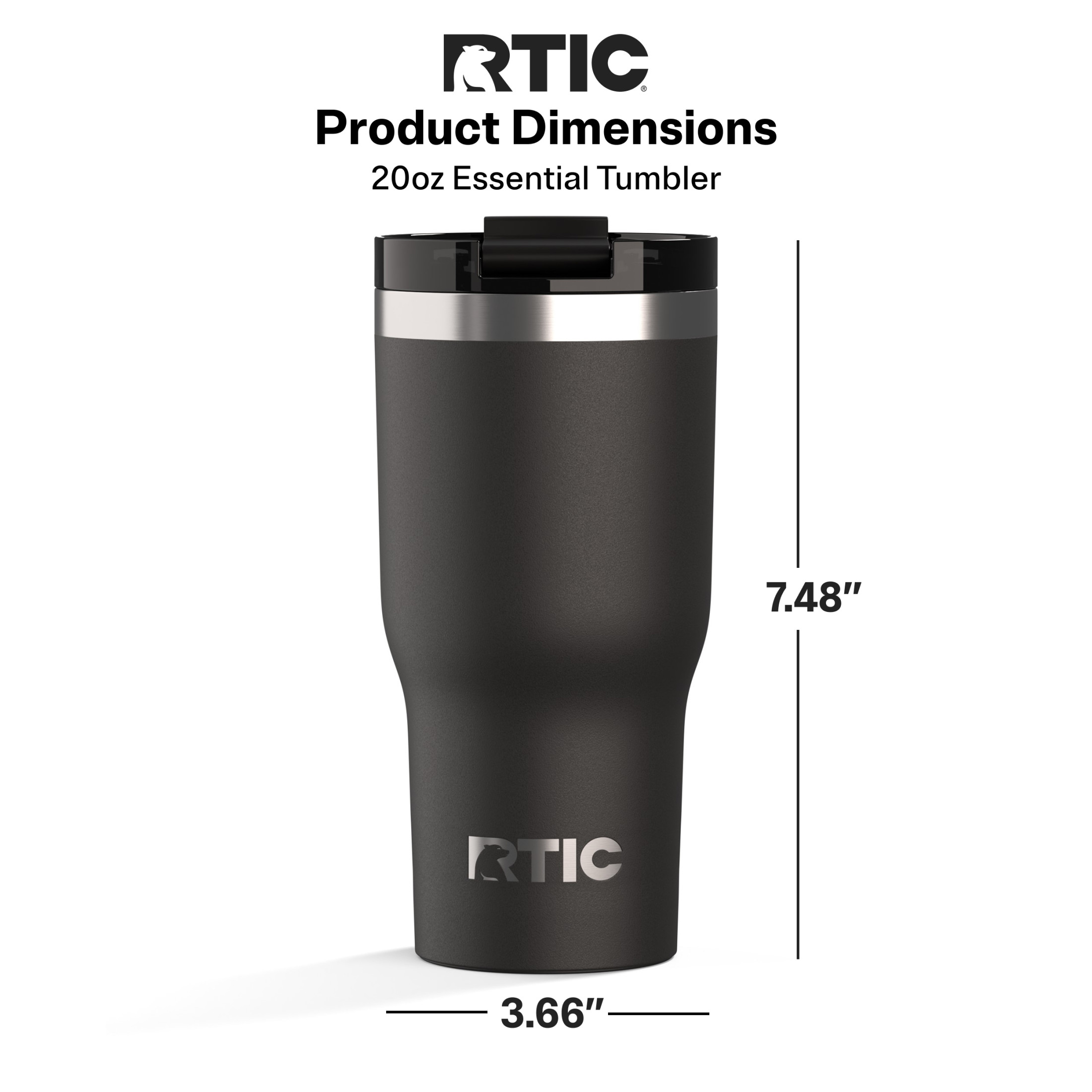 RTIC Essential 20 oz Ceramic-Lined Tumbler with Lid photo 7