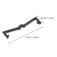 thumbnail image 2 of Minkissy 50Pack Peg Board Retainers Plastic Black Clips for Home Improvement, 2 of 8