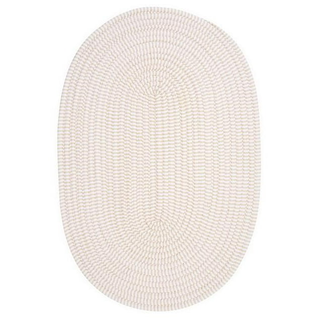 Colonial Mills Rug TK10R024X048 Ticking Stripe- Canvas 2 ft. x 4 ft. Braided Rug