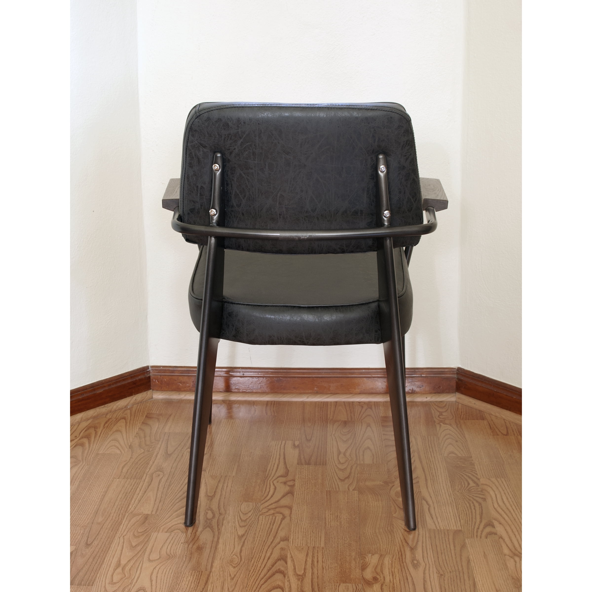 AmeriHome 2 Piece Fauteuil Direction Accent Chair Set - Black