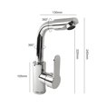 thumbnail image 2 of for 360° Rotate Bathroom Faucet Single Handle Single Hole Wet Bar Sink Water Mixer, 2 of 9