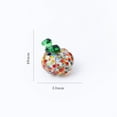 thumbnail image 3 of Pumpkin Statue Hand Blown Glass Mini Thanksgiving Halloween Vegetable Ornament Desktop Display, 3 of 4