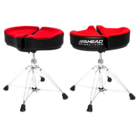 Ahead Spinal G Drum Throne Red Cloth Top/Black Sides 18 in