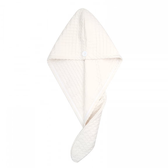 AUQ Microfiber Hair Towel,Hair Towel With Button,Super Absorbent Hair Towel Wrap for Curly Hair