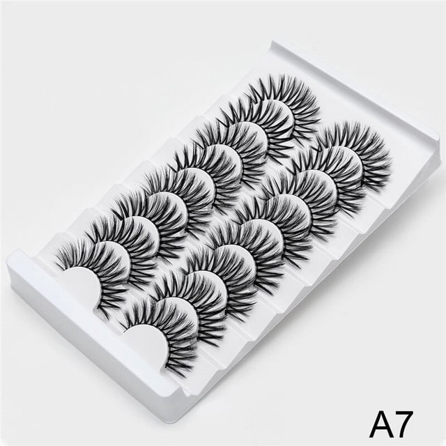 SEXYSHEEP 3D Faux Mink Lashes Pestañas postizas naturales Dramatic Fluffy Soft Wispy Volume Cross Herramientas de maquillaje de pestañas reutilizables Tan Jianjun unisex