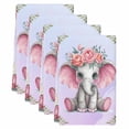 thumbnail image 2 of Cute Elephant Kitchen Towels Set of 4, Spring Floral Botanical Animal Watercolor Absorbent Dish Towels for Kitchen, Microfiber Hand Towel, Quick Drying Tea Towel for Cleaning Decorative Dishcloths, 2 of 7