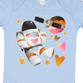 thumbnail image 4 of Inktastic Astronaut Valentine Outer Space Hearts Boys or Girls Baby Bodysuit, 4 of 5