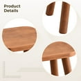 thumbnail image 3 of Solid Wood Stool, Square Design with Cylindrical Legs, Wooden Step Stool, Sturdy and Strong, Ideal for Little Ones, Low Spaces, Multi-Purpose Use for Kitchen, Bathroom, Bedroom, 3 of 5