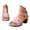 Pink, variant on Xijirk Womens Sandals,Strappy High Heel Sandals with Open Toe Platform Summer Fashion Shoes Adjustable Ankle Strap for Dressy Wear,,Brown,8.5