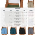 thumbnail image 3 of ClodeEU Women's Summer Elast Waist Vintage Shorts with Pockets, Casual Loose Short Black,Womens Plus XXL, 3 of 8