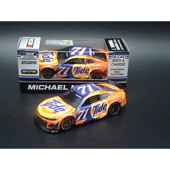 Open Box 2025 25 CHEVROLET #71 MICHAEL MCDOWELL TIDE NASCAR 1:64 SCALE DIECAST MODEL CAR