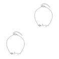thumbnail image 4 of Sonducket Pulseras de tobillo Oro Plata Estilo simple Rosas Cadena de pie Tobilleras para mujer Type1 NO1, 4 of 6
