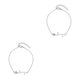thumbnail image 4 of Sonducket Pulseras de tobillo Oro Plata Estilo simple Rosas Cadena de pie Tobilleras para mujer Type1 NO1, 4 of 6
