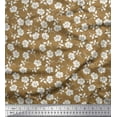 thumbnail image 1 of Soimoi polyester Crepe Fabric Leaves & Floral Artistic Print Fabric by Yard 52 Inch Wide, 1 of 1