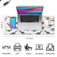 thumbnail image 5 of Long Mouse Pads for Desk,White Cartoon Dinosaurs Names Pattern Desk Mats on Top Of Desks, Desk Mouse Pad Extra Large with 3mm Non-Slip Base and Stitched Edge for Gaming,Office,Work,Home 31.5"x11.8", 5 of 6