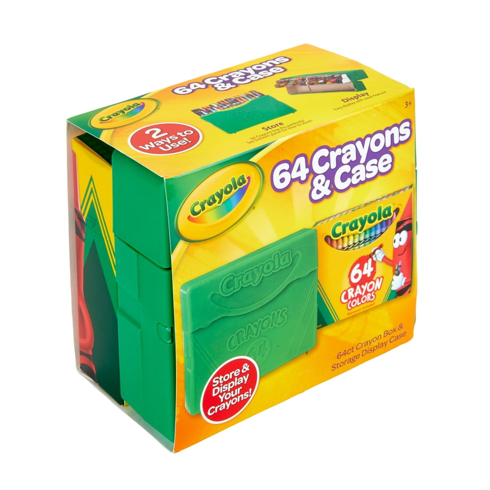 Crayola Crayon Case, 64 Count, Assorted Colors, Child