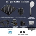 thumbnail image 2 of Regadera para Baño con Filtro, 10" Cabeza de Ducha Antióxido con Shower Head de Mano, 20 Capas de Filtrado, Regadera Cuadrada de Alta Presion, con 2 Cartuchos Filtrantes y Todos Los Accesorios, 2 of 8