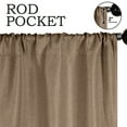 thumbnail image 2 of Superior Jaxon Blackout Curtains Set of 2, Rod Pocket Curtain Panel Pair, 26"W x 84"L, Tan, 2 of 7