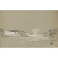 thumbnail image 2 of Régis François Gignoux 24x17 Black Ornate Framed Double Matted Museum Art Print Titled: Niagara Falls, 2 of 5