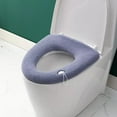 thumbnail image 2 of EUDIDV Furniture Chair Cushion Toilet Seat Cushion Thickened Toilet Cover Knitted Toilet Seat Cushion Washable Household Toilet Cover Winter Warm Toilet Seat Cover Mat Comfortable Cushion, 2 of 4