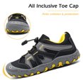 thumbnail image 4 of Mishansha Kids Sneakers Boys Girls Hiking Shoes Lightweight Velcro Tennis Shoes Toddler Running Walking Gym Black 9 toddler, 4 of 7