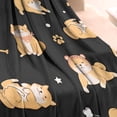 thumbnail image 3 of Shiba Inu Blanket,Comfortable Soft Lamb Wool Throw Blanket,All Season,Warm Lightweight Blankets for Sofa Bed Couch Living Room Chair,30"x40", 3 of 4