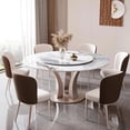 thumbnail image 2 of Round Replica Dining Table Restaurant Mobile Rustic Modern Makeup Nordic Dining Table Luxury Mesa De Jantar Hotel Furniture HDH My Lux Decor Round, 2 of 6