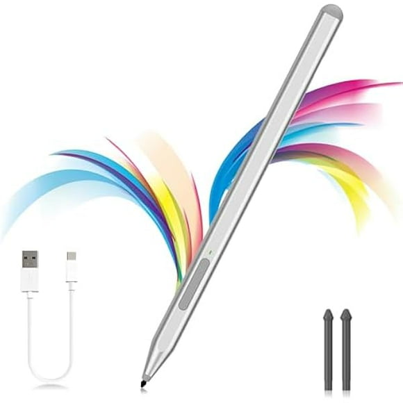 AoVoTo Stylus Pen for Microsoft Surface Pro12/11/10/9/8/X/7+/6/5/4/3, Surface Go 4/3/2/1, Surface Laptop1-5/Studio/Book 3/2/1 with Eraser Side Button,Palm Rejection,Tilt Function,1024 Pressure