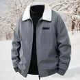 thumbnail image 2 of Men's Corduroy Jacket Lined Thickened Winter Workwear Coat Casual Loose Fit Warm Outwear For Daily Use, 2 of 9