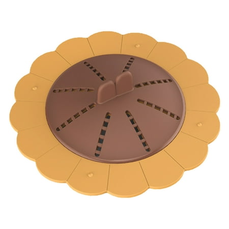 

Sunflower Floor Drain Cover Rotary Floor Drain Filter Multifunctional Silicone Drain Filter Anti-Clogging and Anti-Odor Sealing Cover for Kitchen Bathroom and Toilet