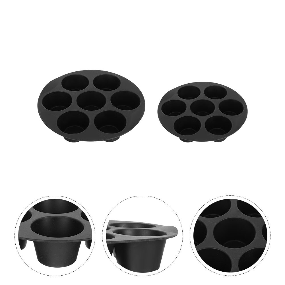 Silicone Muffin Molds Cupca Cups Baking Pan Air Fryer Ca Egg Tray Bite Tin Silic Mold Mar Cup