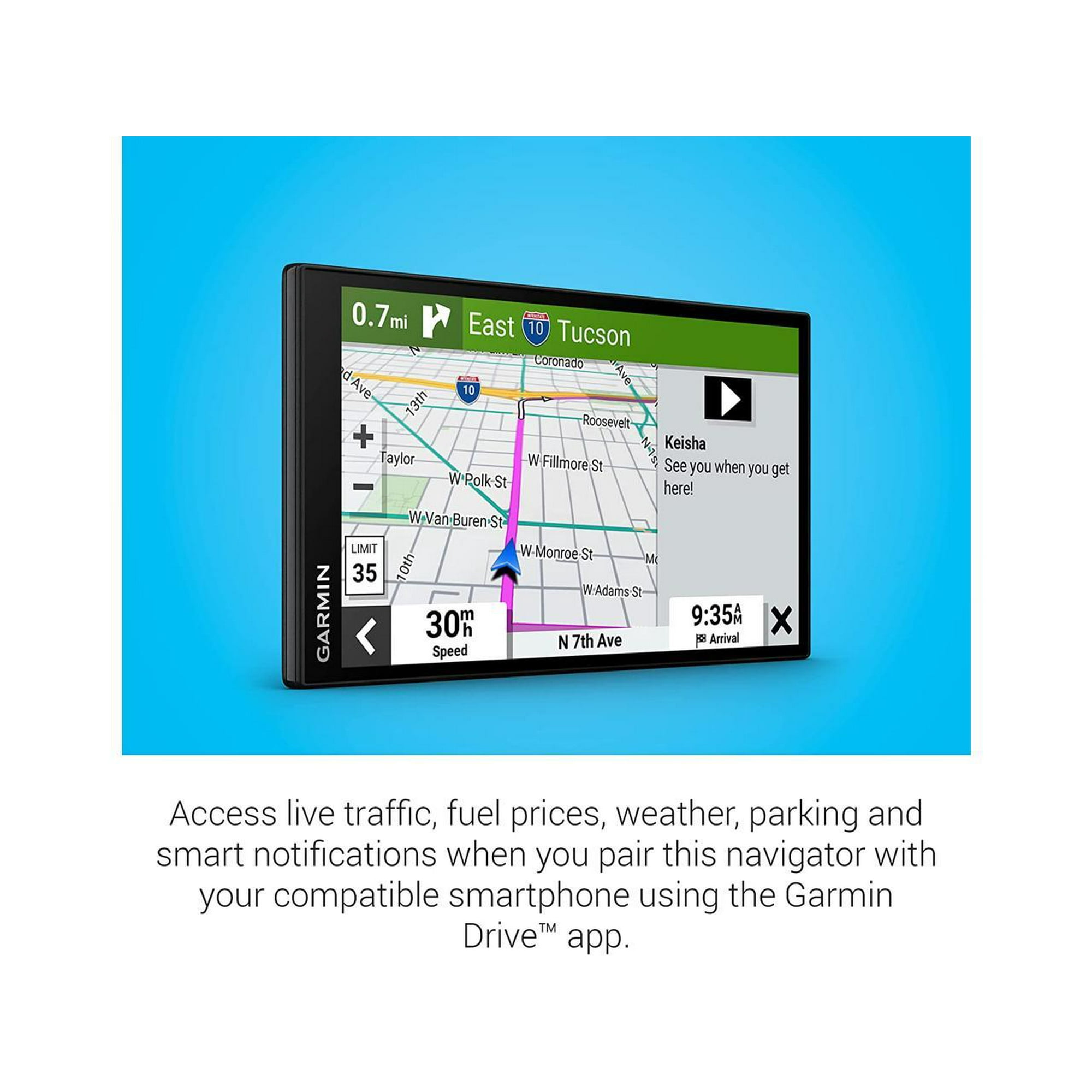 Access live traffic, fuel prices