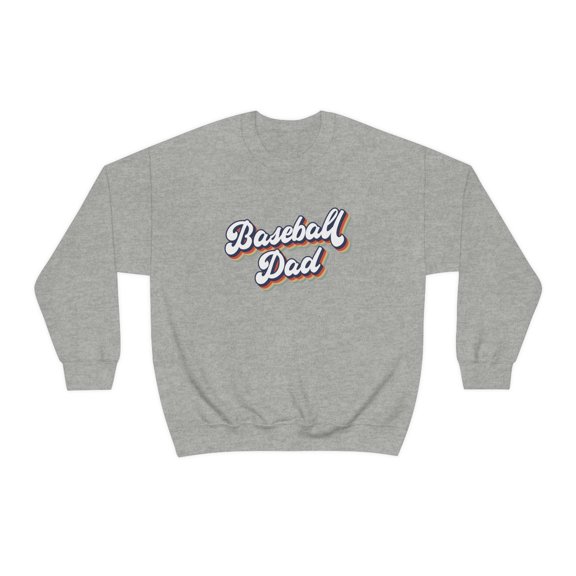 Baseball Dad 1970s 70s Sweatshirt, Gifts, Sweater Shirt