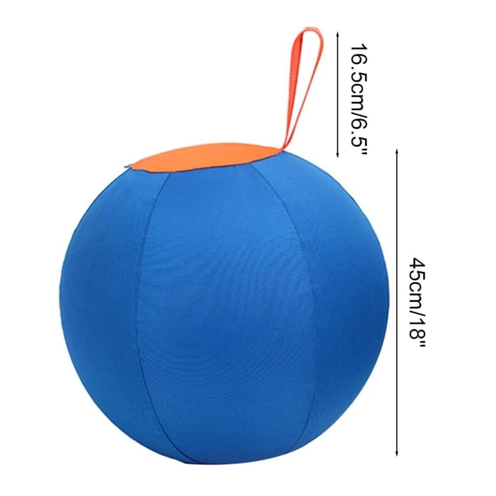 Jumbo Dog Herding Ball Inflatable Giant Dog Toy Durable Anti Tear Calming Exercise Ball with Cover Pump for Large Medium Small Dogs Training Play 25–55cm