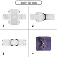 thumbnail image 6 of FKELYI Marble Purple Gold Print Tissue Box Cover Squared PU Leather Tissue Holder Organizer with Button for Bathroom Kitchen Home Office Accessories, 6 of 7