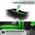 thumbnail image 5 of FH Group Universal Fit 3 Row Cloth Striking Striped Car Seat Covers for Auto SUV VAN Airbag Compatible - 8 Seaters Green, 5 of 8