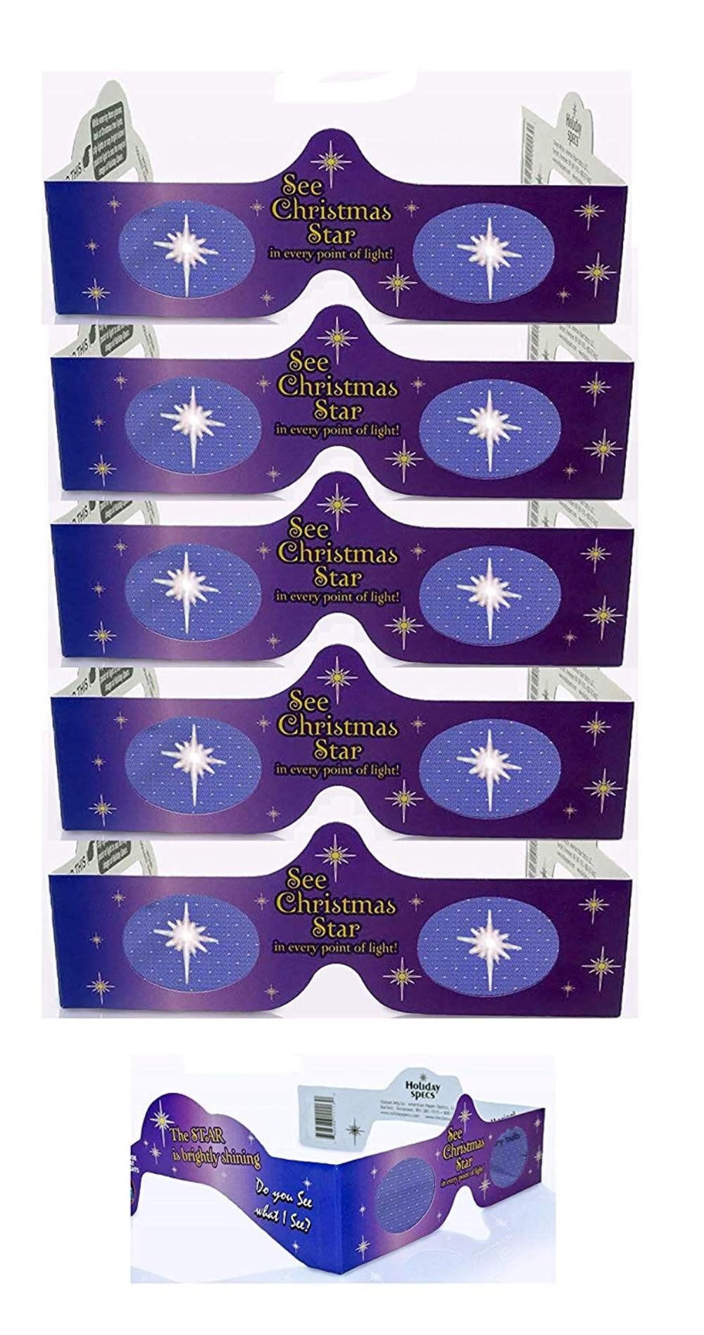 Our USA MADE Holiday Specs Are Perfect For Festivities! 5 Pack Turn Holiday Lights Into Magical Images 3D Christmas Glasses A Fun Christmas Experience At Every Point Of Light See GINGERBREAD