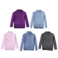 thumbnail image 5 of GYRATEDREAM Kids Boys Girls Cable Knit Slim Fit Sweaters Long Sleeve Crewneck Chunky Pullover Cute Knitwear Fall Jumper Tops for 3-4Y Blue, 5 of 6