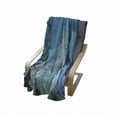 thumbnail image 4 of Ocean Soft Flannel Fleece Throw Blanket, Fairytale Mermaid Castle with Dolphins Moss Fish Sun Beams Art Print, Cozy Plush for Indoor and Outdoor Use, 70" x 90", Turquoise Pale Blue Teal, by Ambesonne, 4 of 6