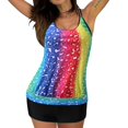 thumbnail image 3 of Tankini Swimsuits For Women 2 Piece Bathing Suits Tummy Control Modest Loose Fit Swimwear Tops With Boyshorts, 3 of 9