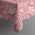 thumbnail image 5 of Pink Pioneer Flower and Paisley Pattern Square Tablecloth,Waterproof Square Table Cover,Wipeable Spillproof Washable Table Cover for Home Kitchen Party Decor 52"x52"(132x132cm), 5 of 6