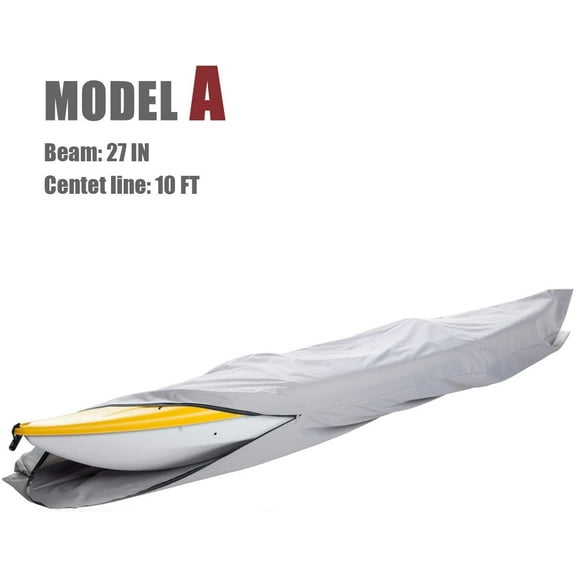 Goodsmann boat cover,Kayak cover,Canoe Cover,Silvery gray,water resistant,weather protection,trailerable,9921-0172-31 (10' Kayak/Canoe Cover)